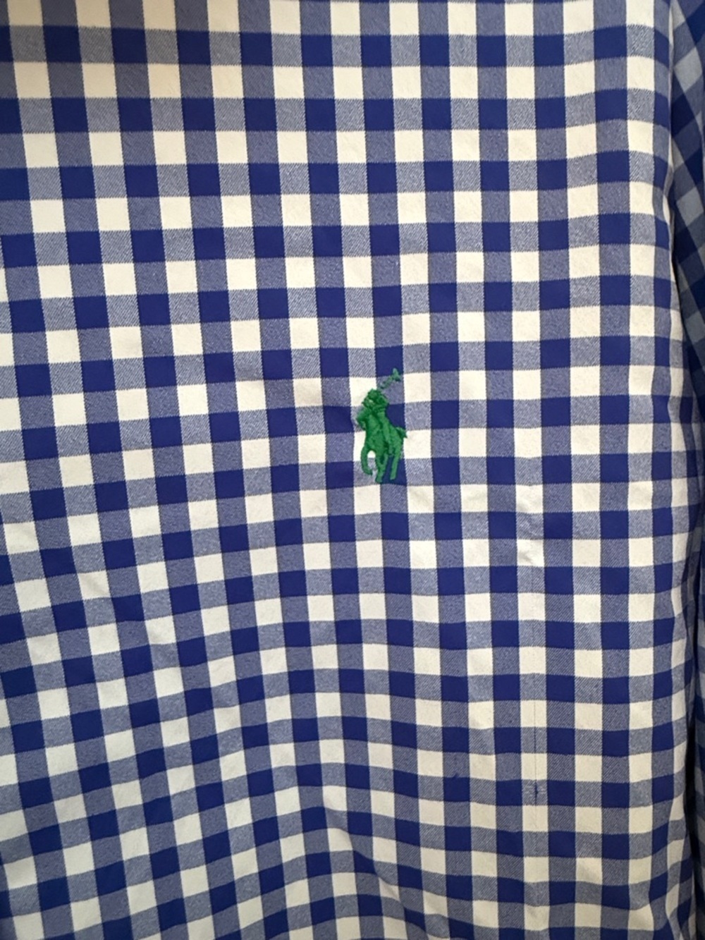 Polo Ralph Lauren Men’s XL Blue Gingham Performance Button Down Shirt Stretch - Picture 3 of 5